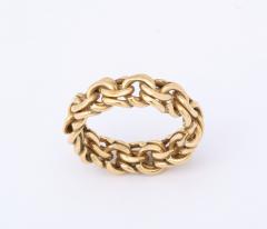 Mens Flexible Chain Gold Ring - 2350715