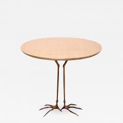 Meret Oppenheim Early Bronze and Gold Leaf Wood Traccia Coffee Table by Meret Oppenheim - 595437