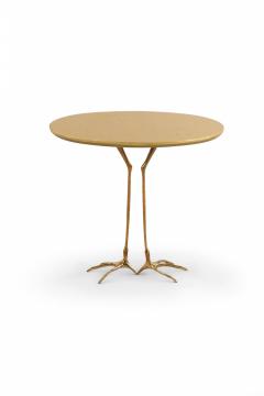 Meret Oppenheim Meret Oppenheim Gilt Metal Bird Foot End Table - 2790143