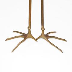 Meret Oppenheim Traccia Bronze and Gold Leaf Italian Table by Meret Oppenheim for Simon Gavina - 1180752