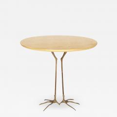 Meret Oppenheim Traccia Bronze and Gold Leaf Italian Table by Meret Oppenheim for Simon Gavina - 1220884