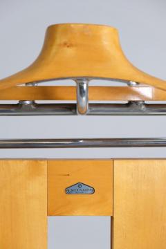 Merivaara Valet Stand Trouser Press in Birch and Tubular Steel Finland 1940s - 4353772