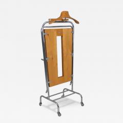Merivaara Valet Stand Trouser Press in Birch and Tubular Steel Finland 1940s - 4358429