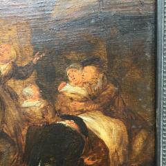 Merry Inn Scene Jan Molenaer 17th century Old Master Painting  - 4601382