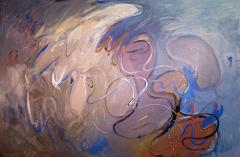 Merton D Simpson Blues Fantasy oil on canvas by Merton D Simpson - 2650016