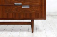 Merton Gershun Merton Gershun Walnut Cane Dresser Bi Folding Doors American of Martinsville - 2415667