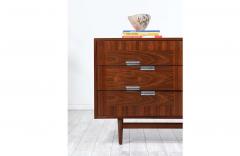 Merton Gershun Merton Gershun Walnut Cane Dresser Bi Folding Doors American of Martinsville - 2415670