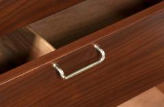 Merton Gershun Merton Gershun Walnut Dresser with Brass Accents for American of Martinsville - 2415561