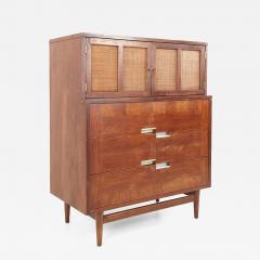 Merton Gershun Merton Gershun for American of Martinsville Mid Century X Inlay 9 Drawer Dresser - 4680243