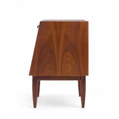 Merton Gershun Merton Gershun for American of Martinsville Walnut and Brass Nightstands Pair - 4244710