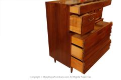 Merton Gershun Mid Century American of Martinsville High Boy Walnut Dresser Chest - 2988417