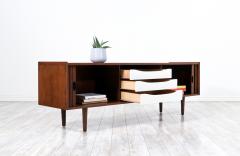 Merton Gershun Mid Century Modern Tambour Door Credenza by Merton L Gershun - 2953869