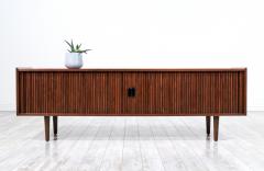 Merton Gershun Mid Century Modern Tambour Door Credenza by Merton L Gershun - 2953871