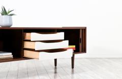 Merton Gershun Mid Century Modern Tambour Door Credenza by Merton L Gershun - 2953876