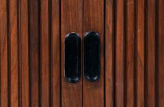 Merton Gershun Mid Century Modern Tambour Door Credenza by Merton L Gershun - 2953881