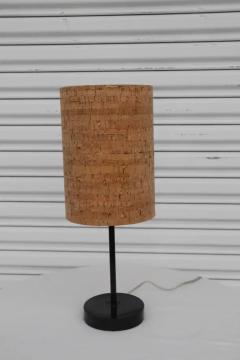 Metal Accent Lamps w cork shades - 4148066