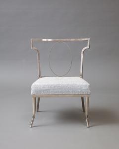 Metal Chair with Upholstered Seat - 4700442
