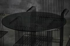 Metal Wire Modernist Garden Set France 1970s - 4190001
