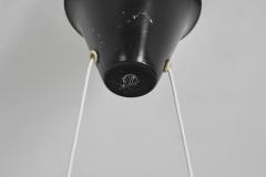 Metal and Brass Mid Century Ceiling Lamp Scandinavia ca 1950s - 3570622