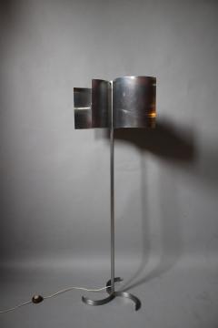 Metal and Stainless Steel Floor Lamp French 1970s - 388342