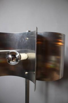 Metal and Stainless Steel Floor Lamp French 1970s - 388346