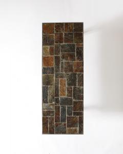 Metal and Stone Coffee Table France c 1950 - 4210306