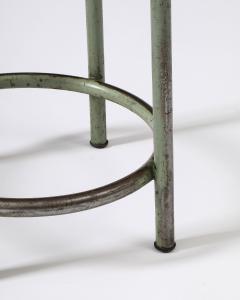 Metal and Wood French Factory Barstools France c 1950s - 3658929