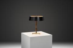 Metal and Wood Tripod Table Lamp Europe ca 1960s - 4543555