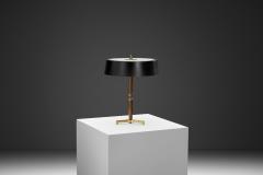 Metal and Wood Tripod Table Lamp Europe ca 1960s - 4543556