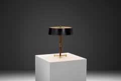 Metal and Wood Tripod Table Lamp Europe ca 1960s - 4543557