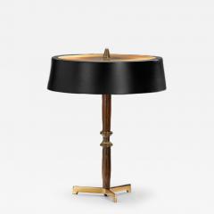 Metal and Wood Tripod Table Lamp Europe ca 1960s - 4553493