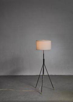 Metal and brass adjustable floor lamp Denmark 1950s - 1114642