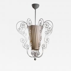 Metal and fabric pendant - 3985475