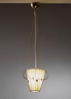Metal and fabric pendant - 4739323