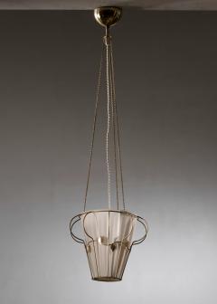 Metal and fabric pendant - 4739324