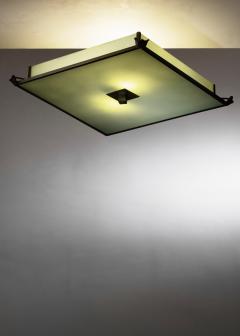 Metal and glass ceiling lamp - 4565615