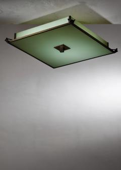 Metal and glass ceiling lamp - 4565616