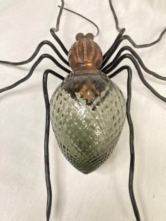 Metal and glass spider wall light or lamp - 3717444