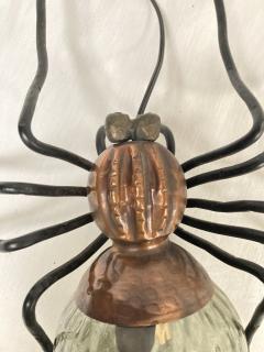 Metal and glass spider wall light or lamp - 3717446