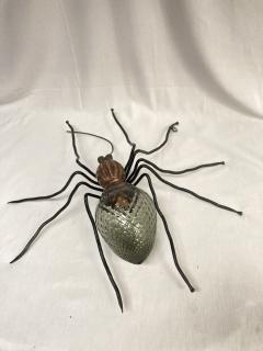 Metal and glass spider wall light or lamp - 3717447