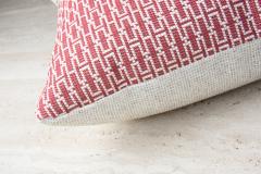 Metallaire Red Pillow Made With Hermes Fabric - 2848932