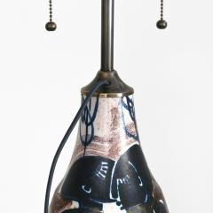 Mette Doller METTE DOLLER HAND PAINTED LAMP WITH 4 WOMEN FOR HOGANAS SWEDEN - 2300767