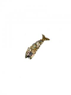 Mexican Fish Bottle Opener with Abalone Shells - 3356423