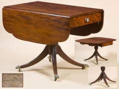 Michael Allison FEDERAL SINGLE PEDESTAL LIBRARY TABLE by Michael Allison - 3078759