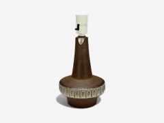 Michael Andersen S n Brown Stoneware Table Lamp Denmark 1960s - 4301675