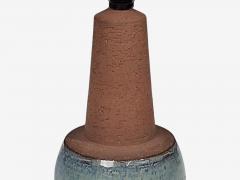 Michael Andersen S n Table Lamp Brown and Blue Stoneware Denmark 1960s - 4792217