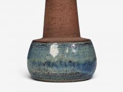 Michael Andersen S n Table Lamp Brown and Blue Stoneware Denmark 1960s - 4792218
