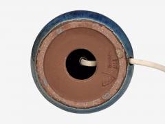 Michael Andersen S n Table Lamp Brown and Blue Stoneware Denmark 1960s - 4792220