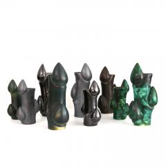 Michael Andersen Son KNUD BASSE MICHAEL ANDERSEN SONS DANISH Group of APPLE BRANCH VASES - 4234192