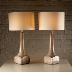 Michael Anderson Sons Pair of Ceramic Table Lamps Michael Anderson S n Denmark 1960s - 4015364